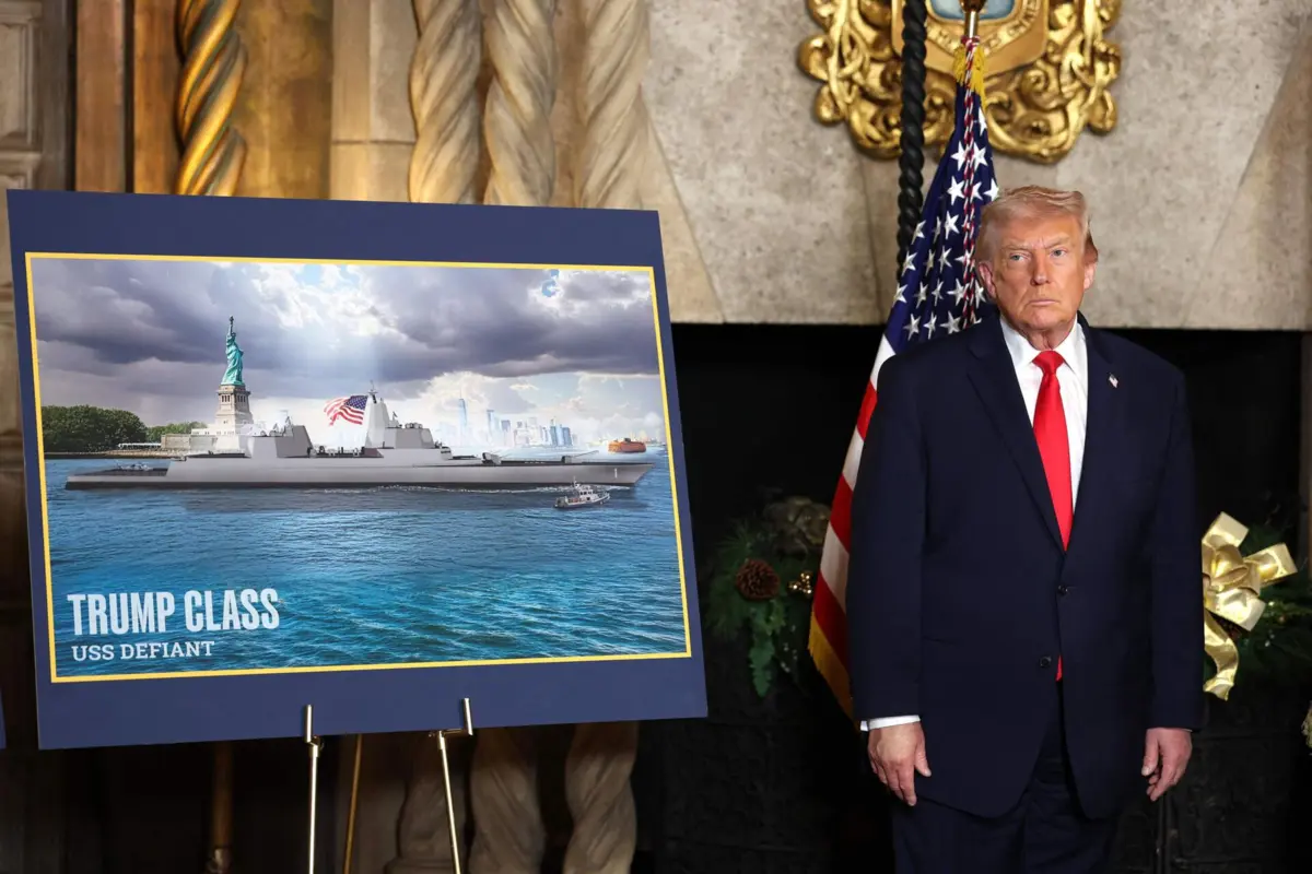 Imagem de contexto do artigo Trump anuncia nova classe de navios de guerra que terá o seu nome