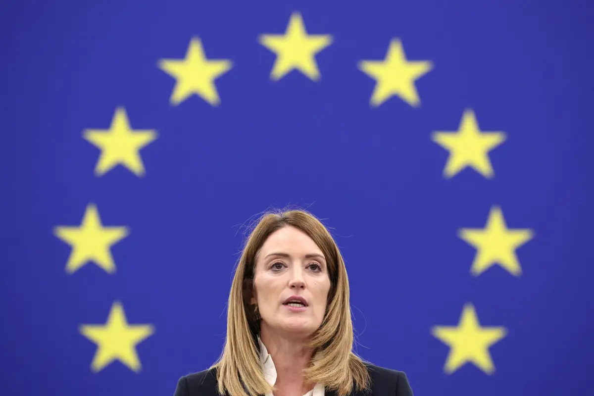 A presidente do Parlamento Europeu (PE), Roberta Metsola