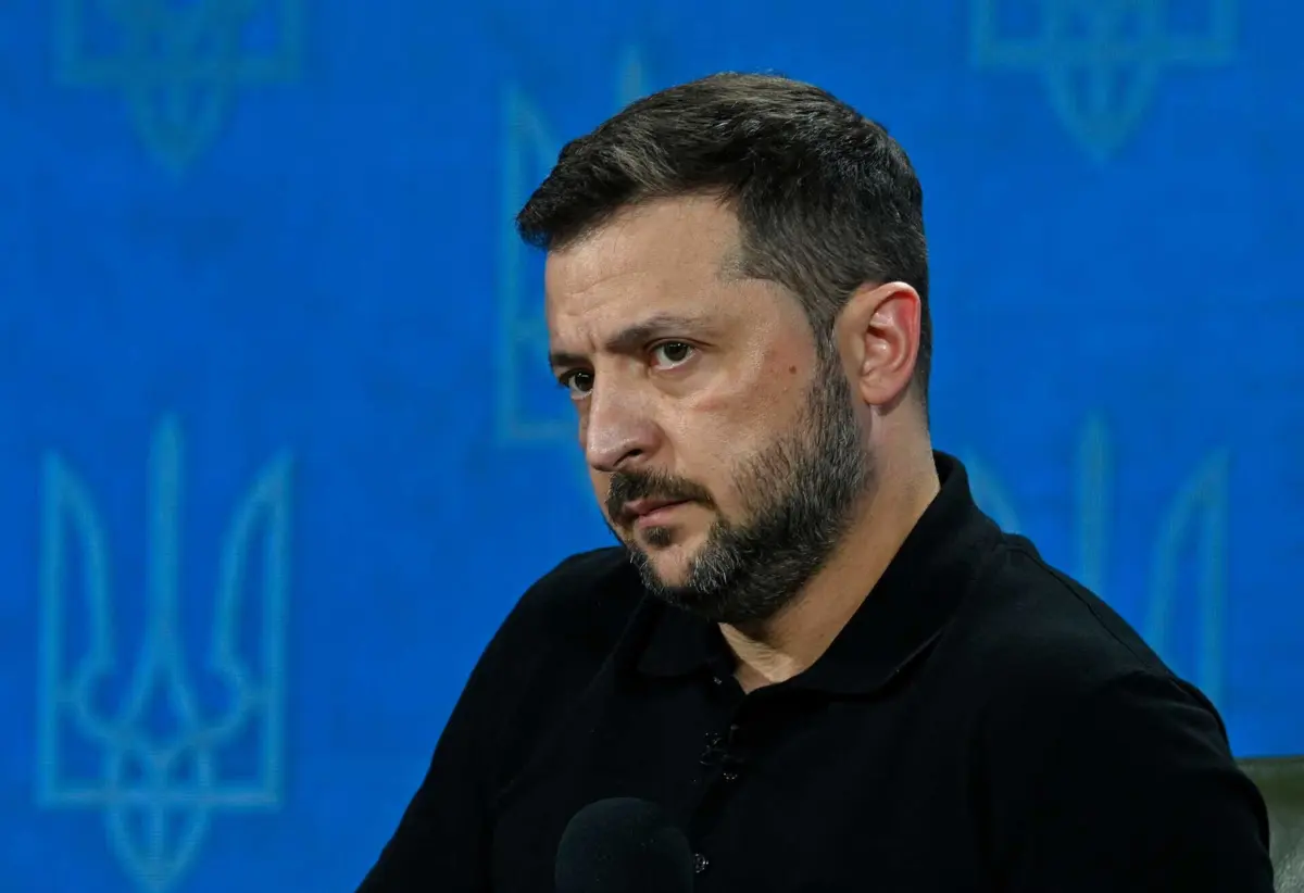 O presidente ucraniano, Volodymyr Zelensky