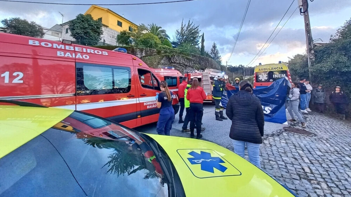 Uma mulher de 83 anos teve de ser helitransportada pelo INEM para o Hospital de S. João, no Porto