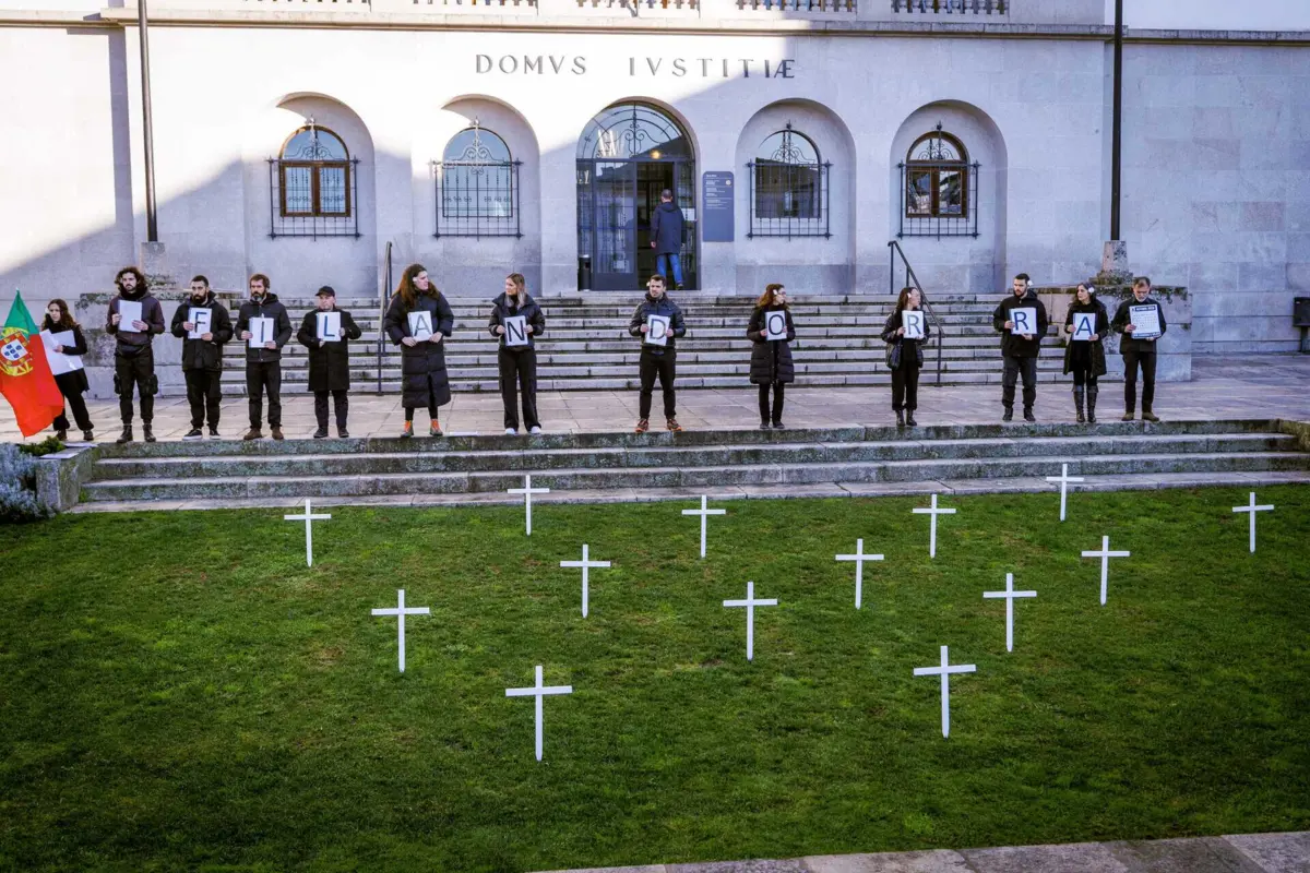 Filandorra encenou um protesto em janeiro para exigir o reforço da dotação orçamental dos concursos de apoio da DGArtes