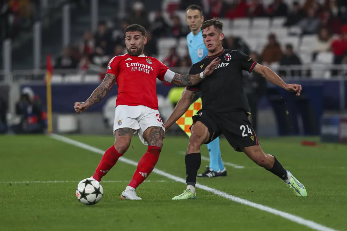 Otamendi já tem 5449 minutos de competição em 2024