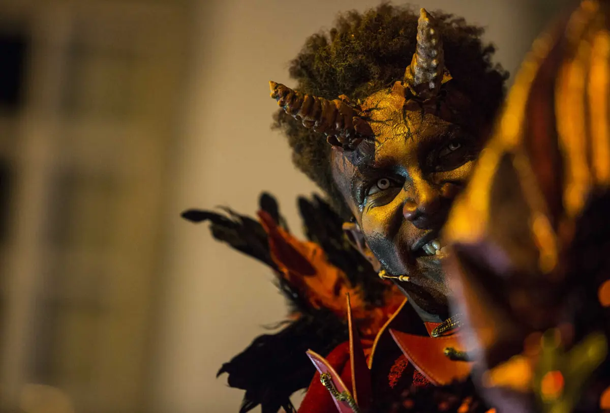 Desfile conta com cerca de 500 voluntários e animação em várias ruas da vila