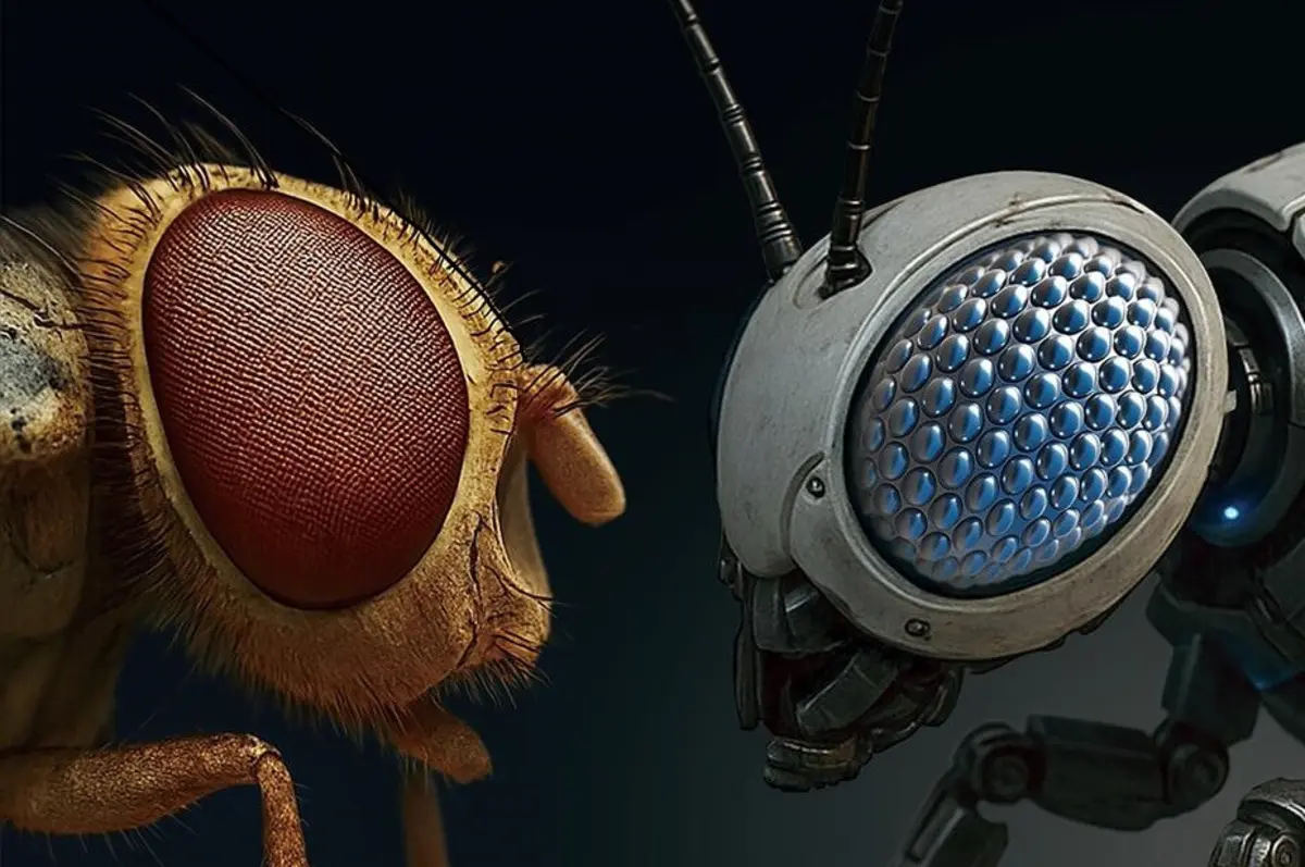 Imagem de contexto do artigo Cientistas criam sistema de visão biónica com inteligência artificial e inspirada em insetos