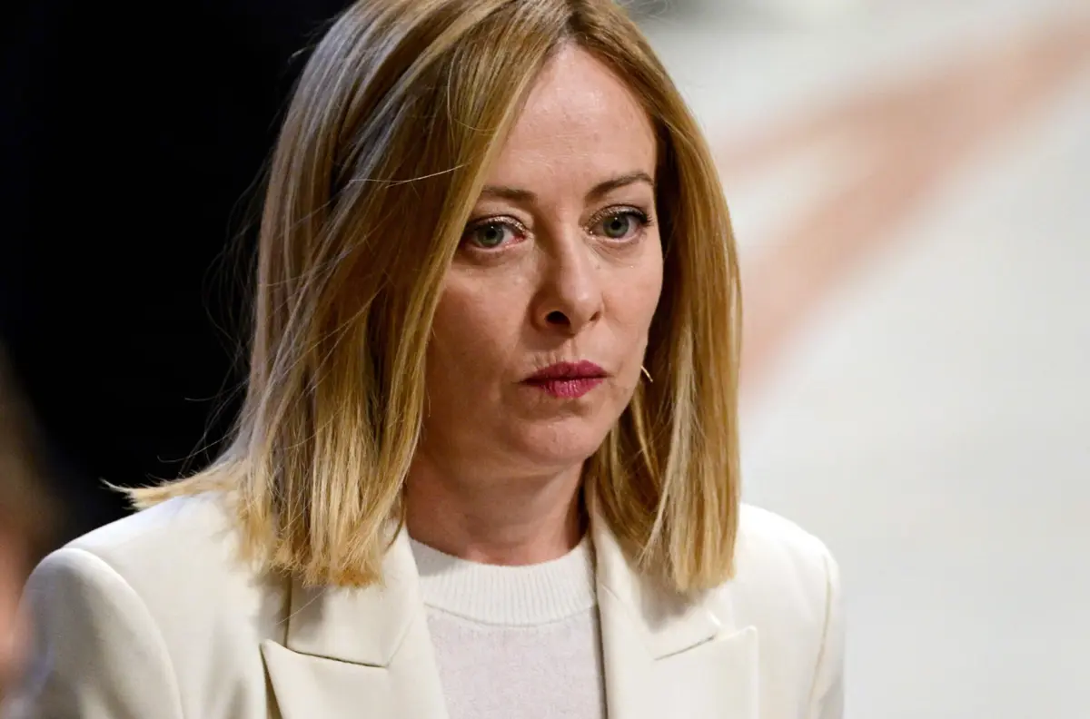 A primeira-ministra italiana, Giorgia Meloni