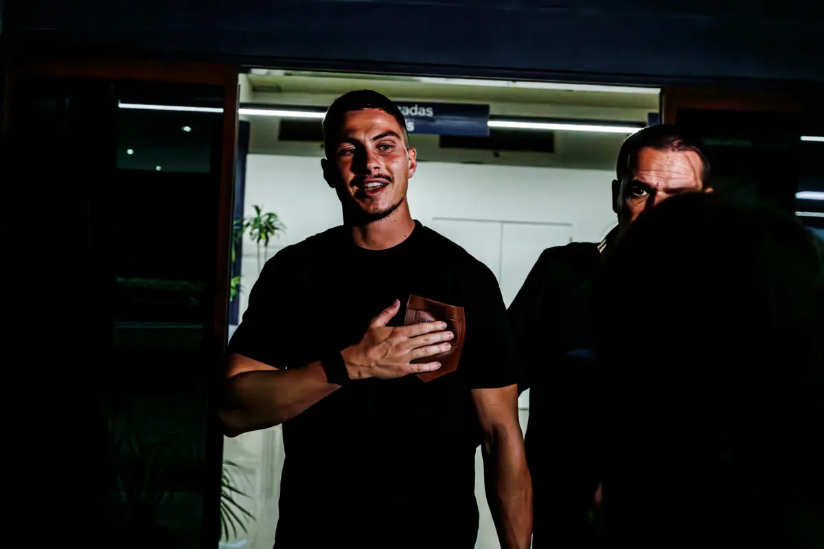 Ivanovic na chegada a Lisboa