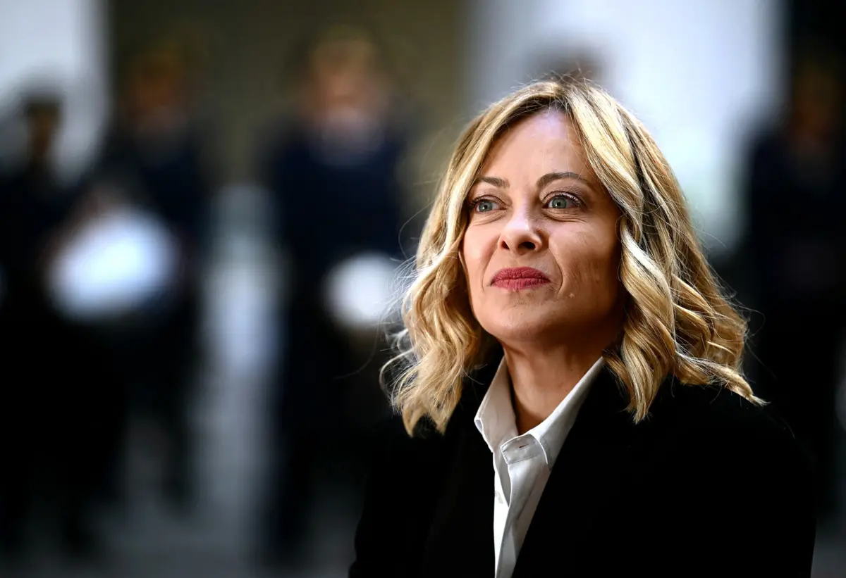 A primeira-ministra italiana, Giorgia Meloni