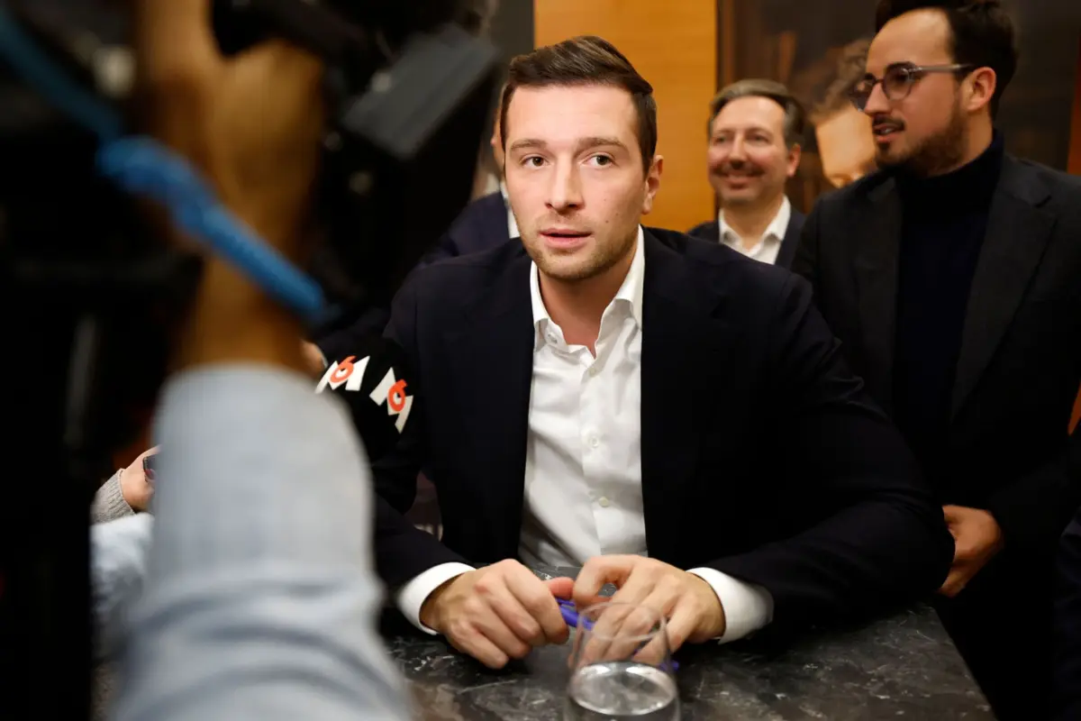 Jordan Bardella, presidente da Reunião Nacional