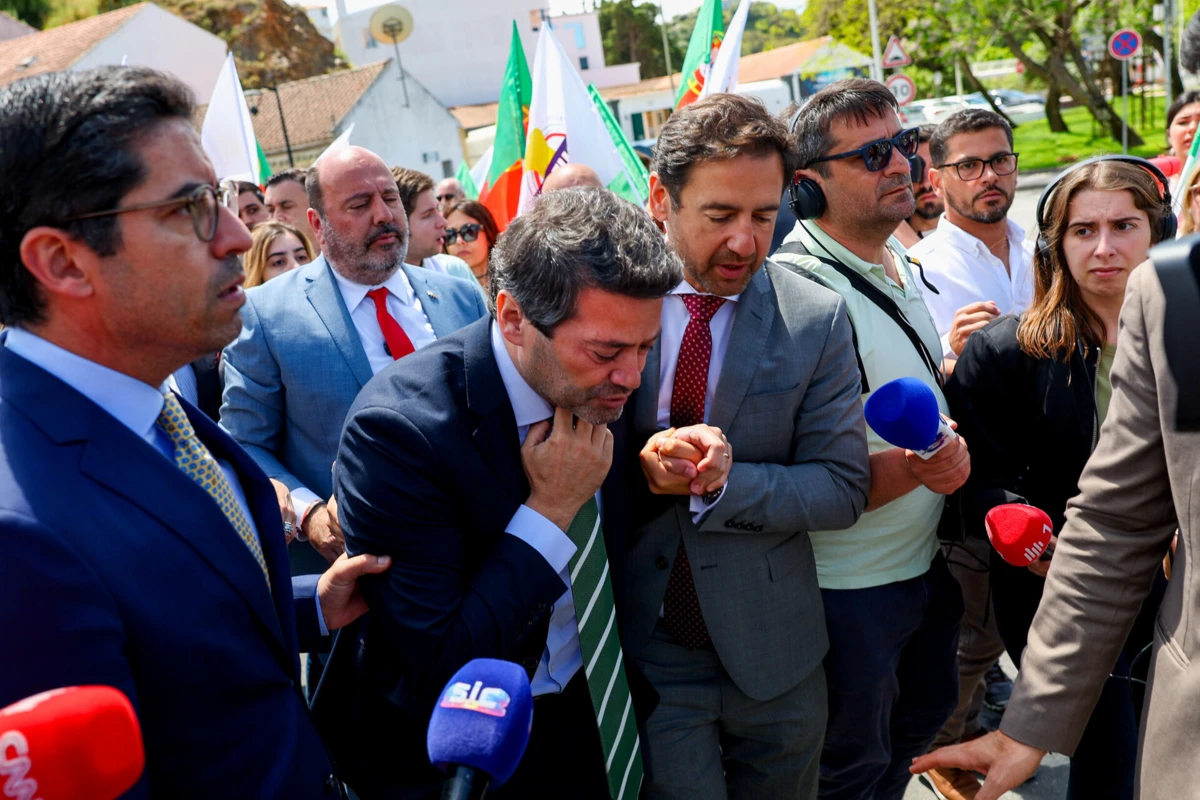 André Ventura voltou a sentir-me mal, tal como aconteceu em Tavira na terça-feira