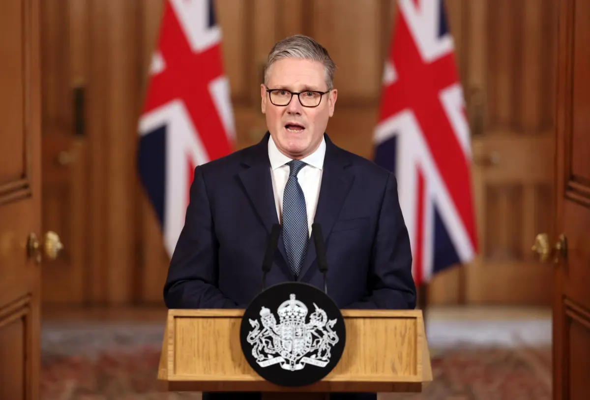 O primeiro-ministro britânico Keir Starmer