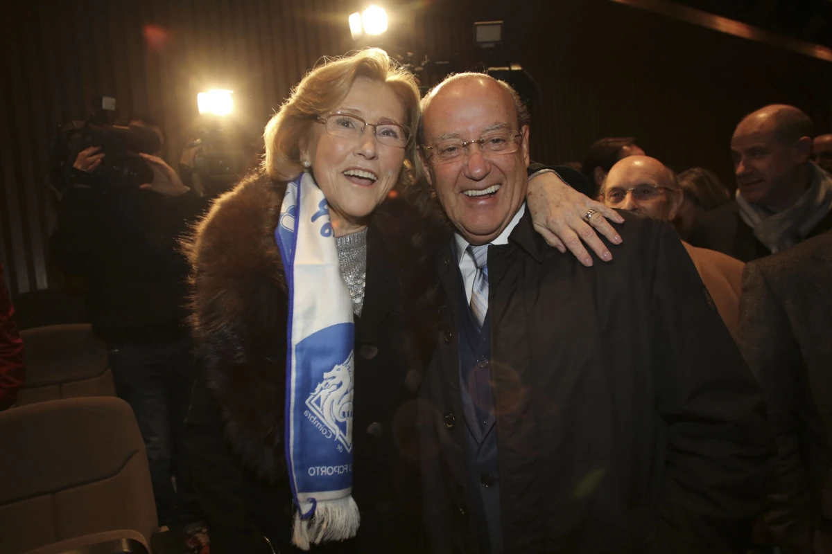 Cecília Pedroto com Jorge Nuno Pinto da Costa
