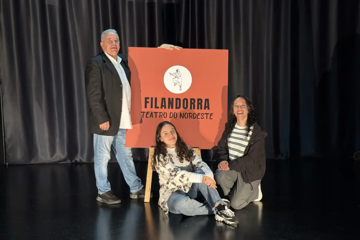 David Carvalho, Inês Medeiros e Bibiana Mota, três gerações de uma família apaixonada pelo teatro