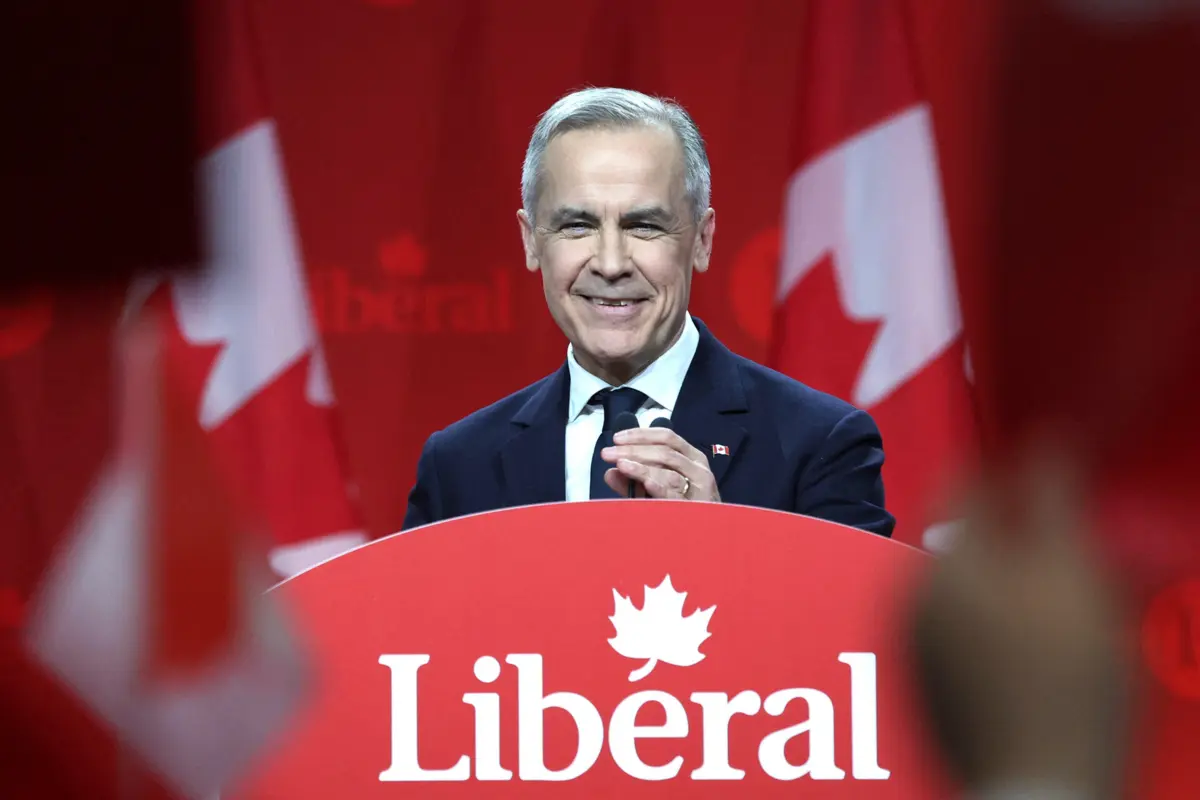 O novo líder do Partido Liberal do Canadá, Mark Carney