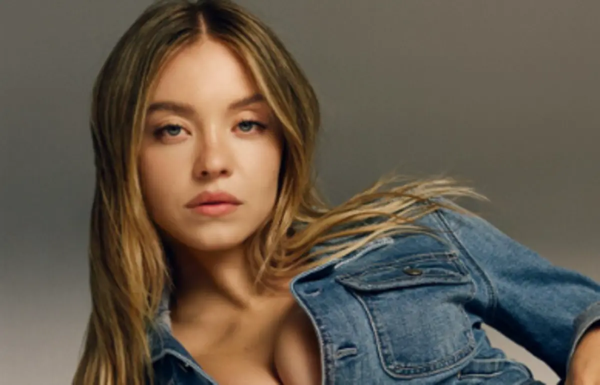 Imagem da atriz Sydney Sweeney na campanha polémica