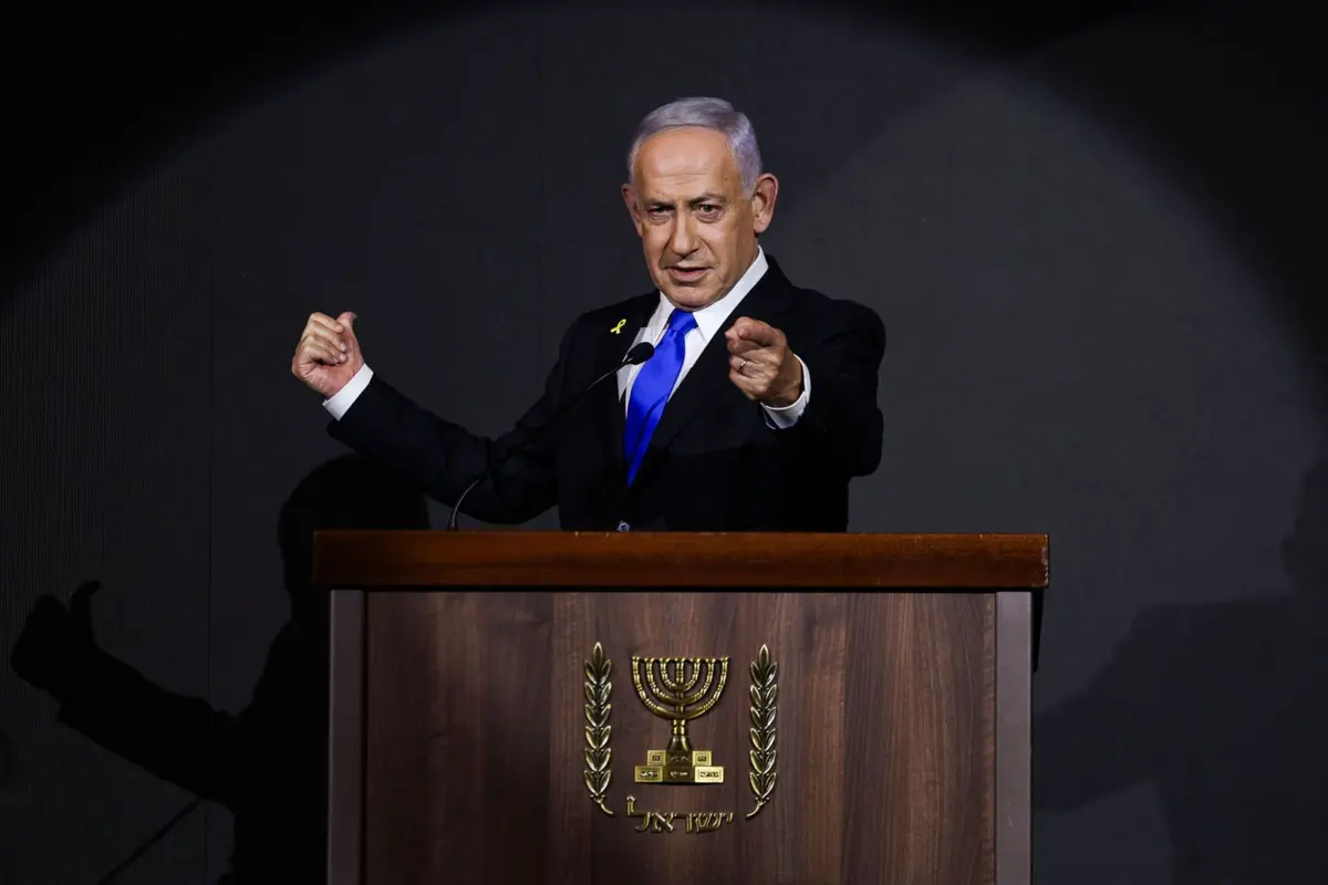 O primeiro-ministro israelita, Benjamin Netanyahu