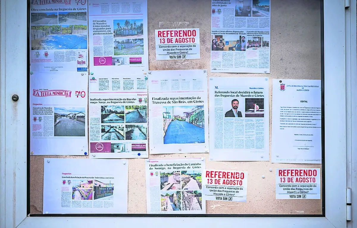 Mazedo e Cortes disseram sim à separação de freguesias em referendo