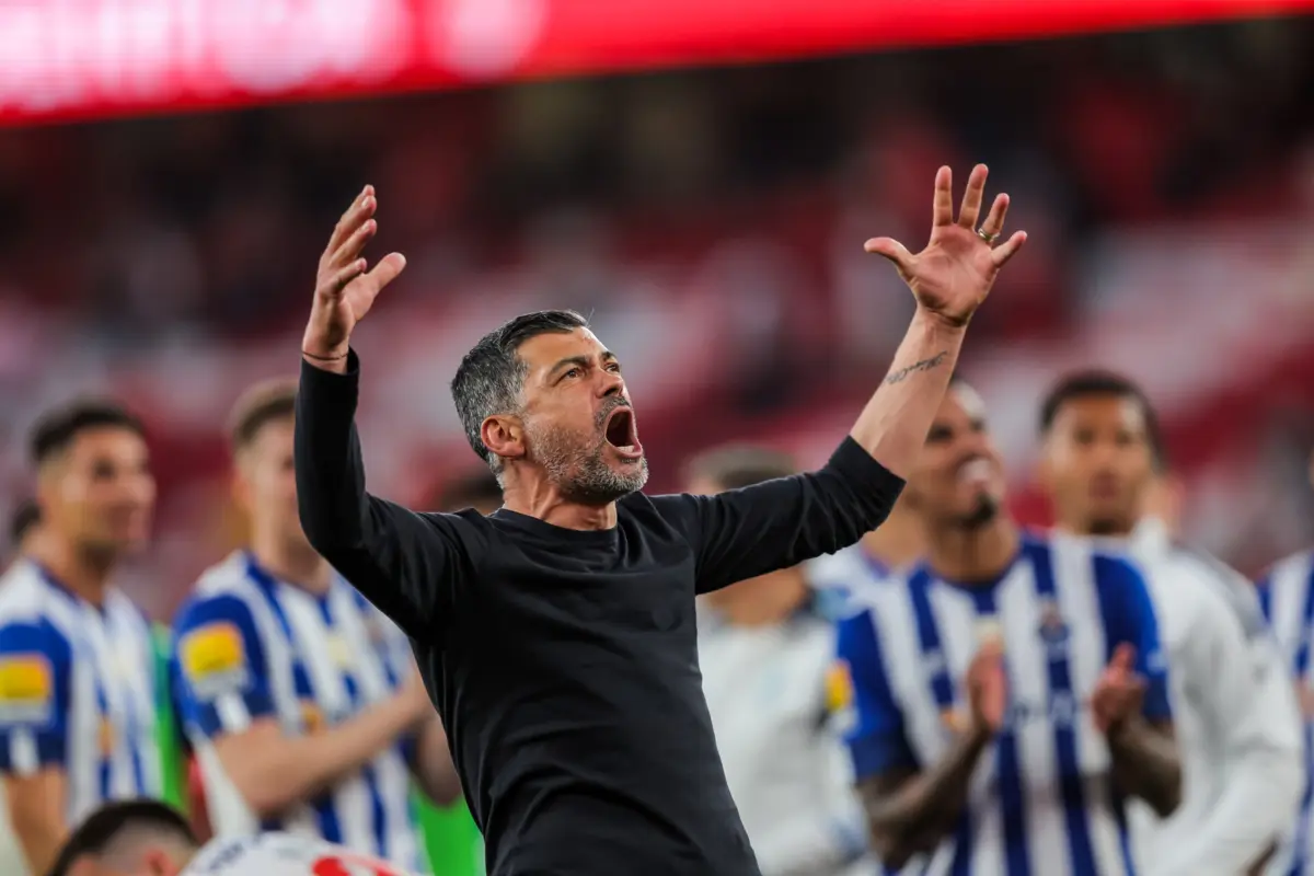 O treinador do F. C. Porto, Sérgio Conceição