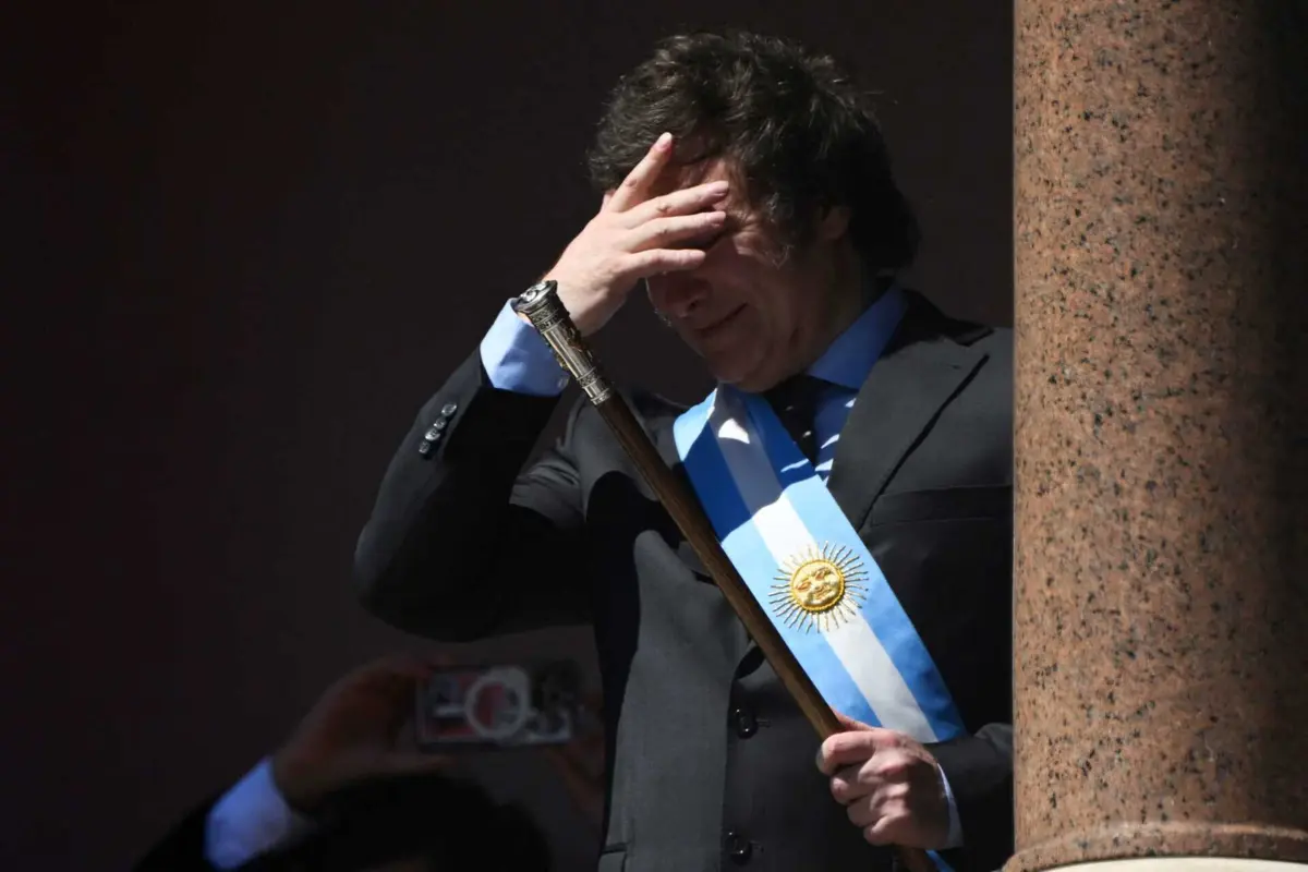 O Presidente argentino, Javier Milei