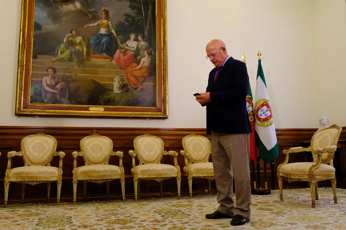 O presidente da Assembleia da Republica em Lisboa. Augusto Santos Silva