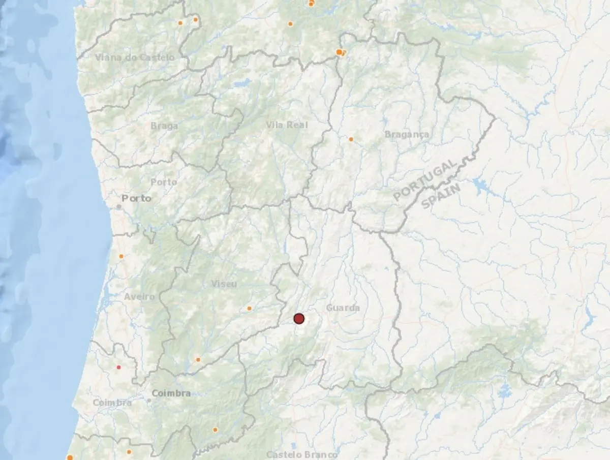 O epicentro foi em Celorico da Beira
