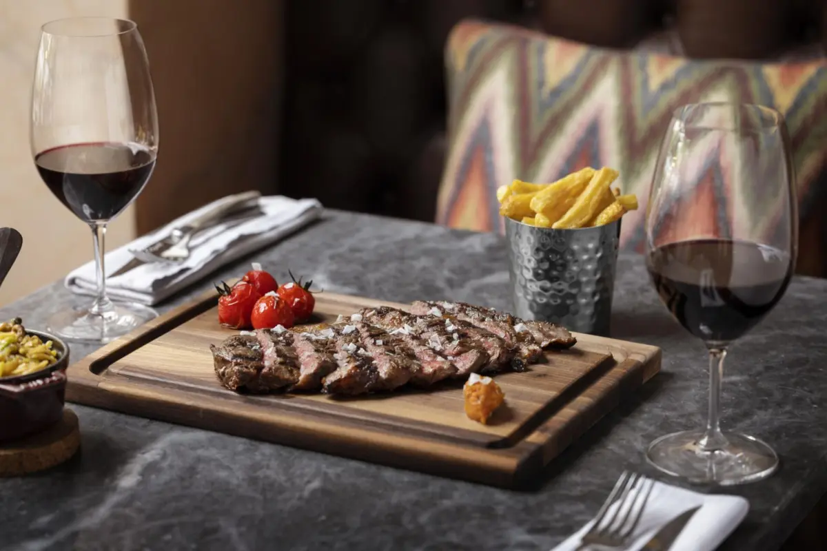 Corte de rib-eye wagyu.