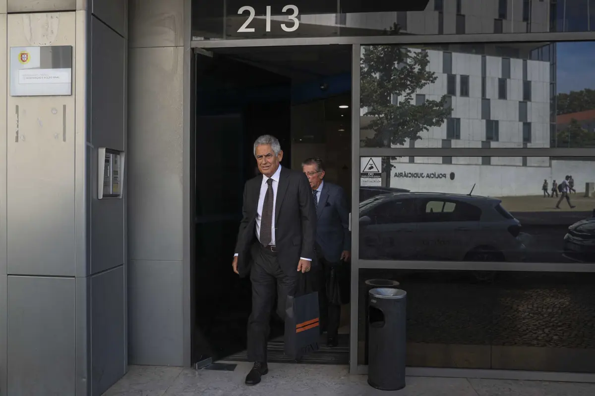 Luís Filipe Vieira à saída do DCIAP