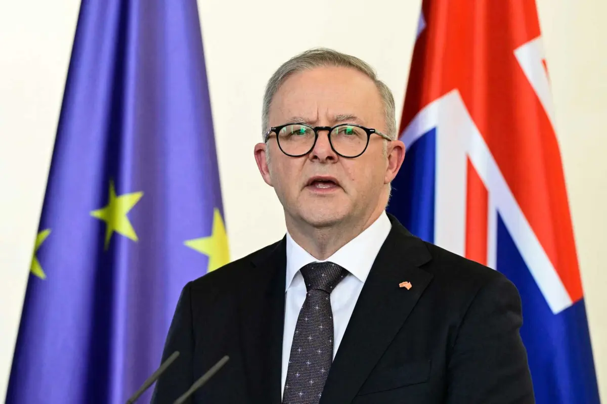 O primeiro-ministro da Austrália Anthony Albanese