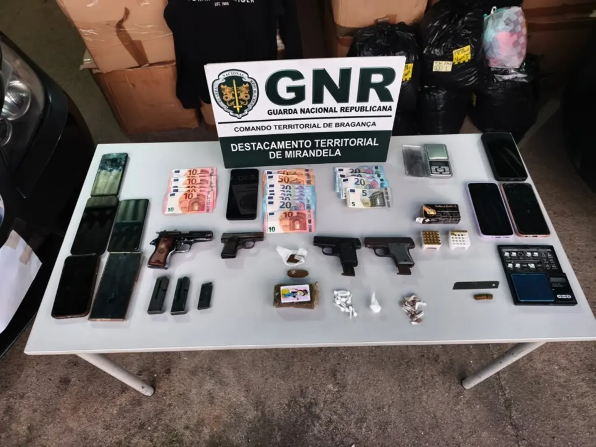 Imagem de contexto do artigo Prisão preventiva para quatro dos cinco detidos por tráfico de droga em Mirandela