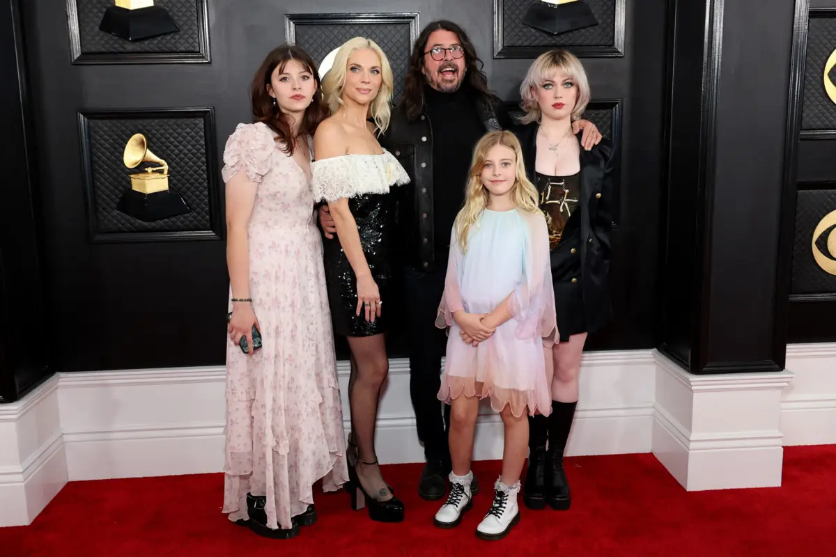 Dave Grohl com a família