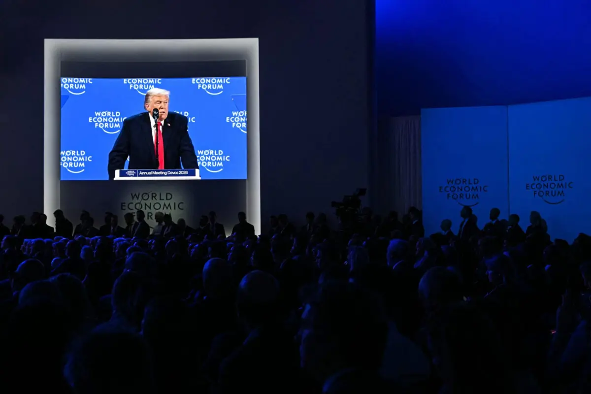 O presidente dos EUA, Donald Trump, discursou em Davos