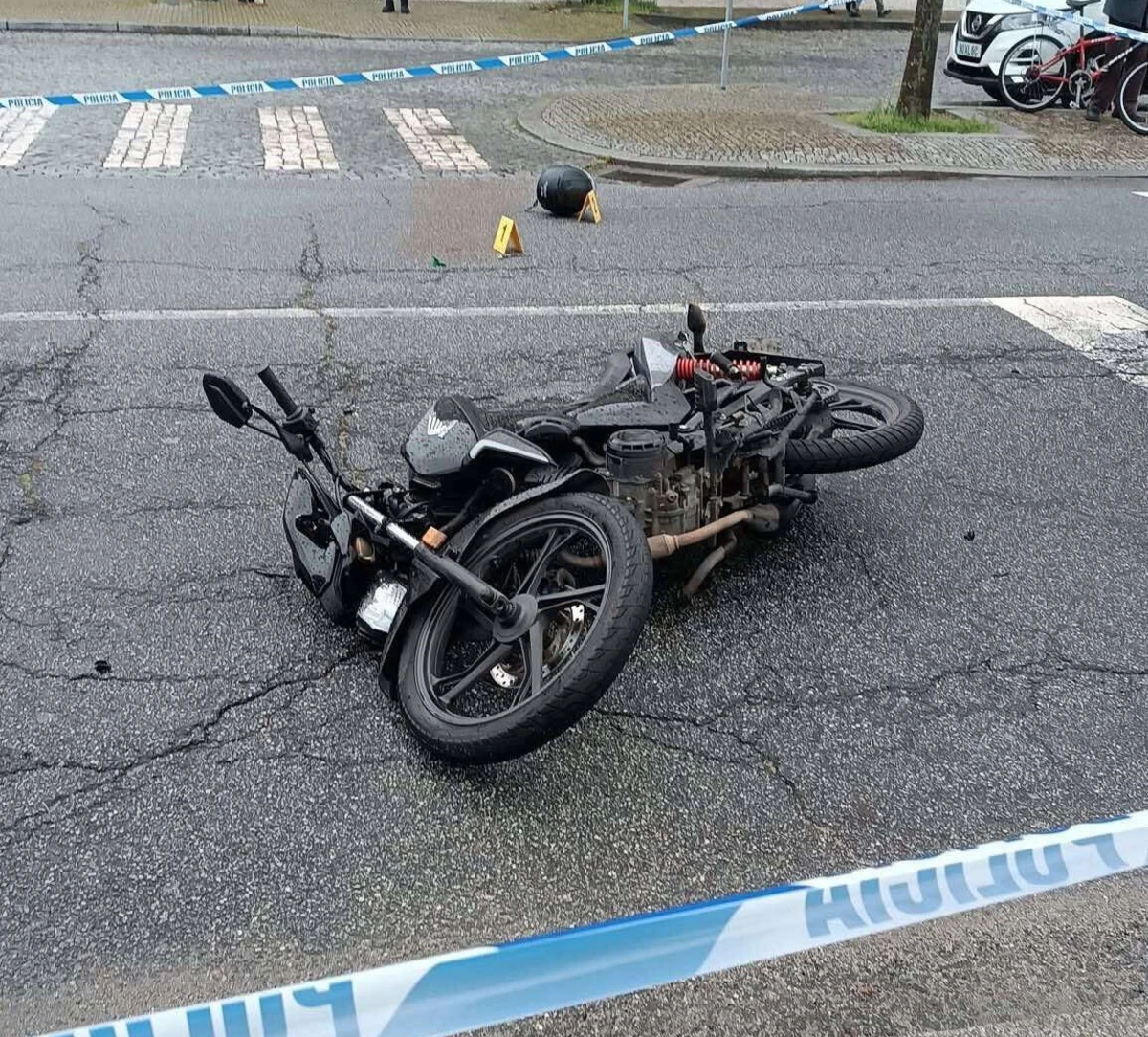 A vítima foi assistida no local e seguiu para o Hospital de S. João