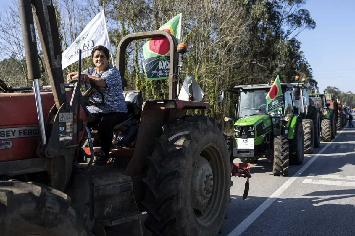 Protesto de agricultores em Estarreja