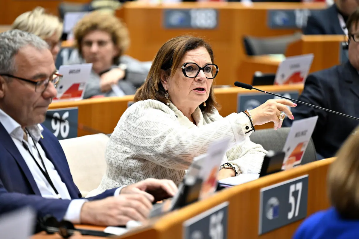 Isilda Gomes esta tarde em Bruxelas