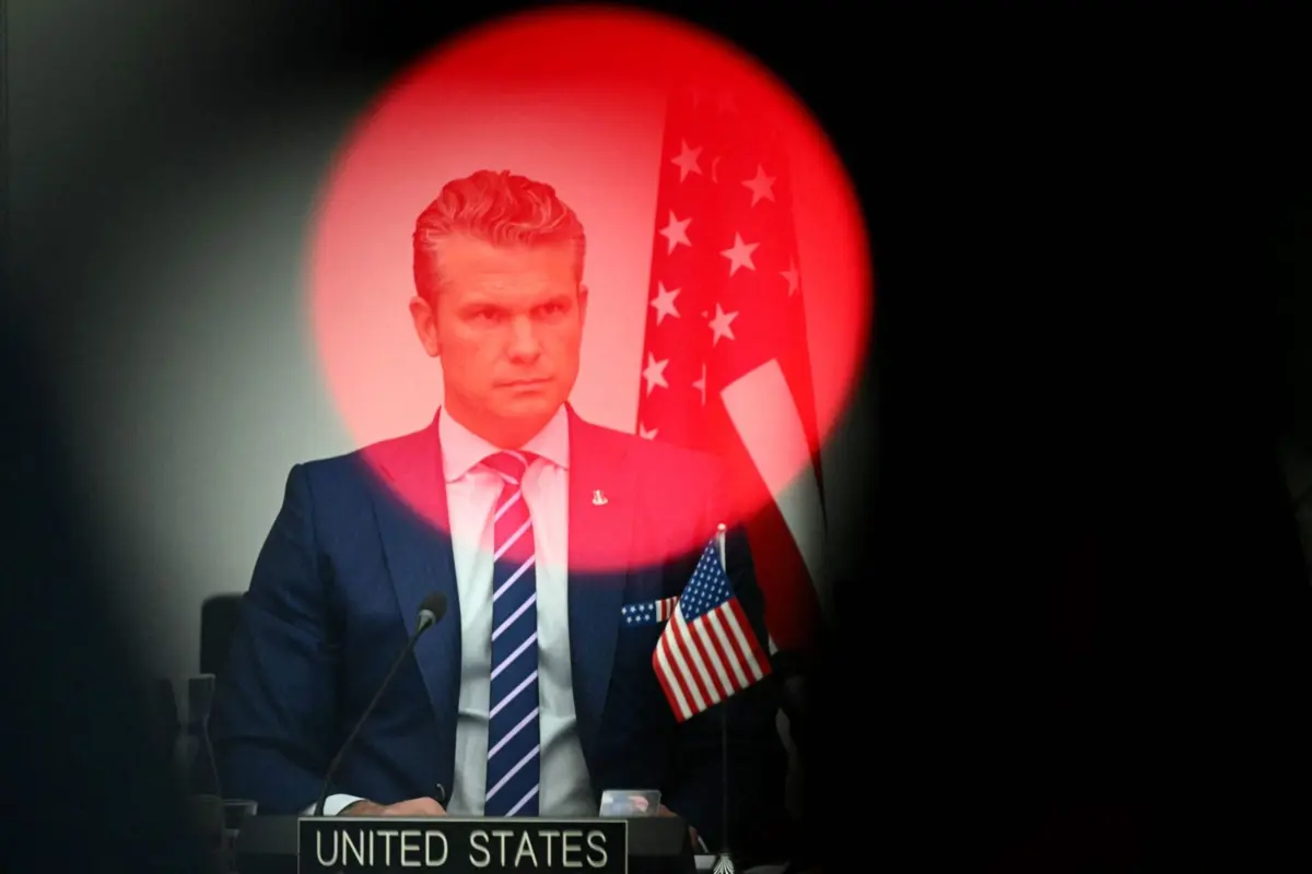 O secretário norte-americano da Defesa, Pete Hegseth