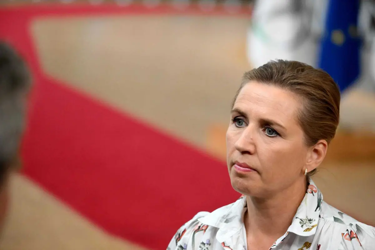 A primeira-ministra dinamarquesa, Mette Frederiksen