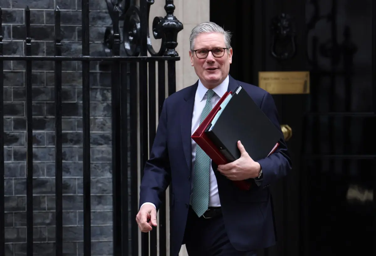 O primeiro-ministro britânico Keir Starmer