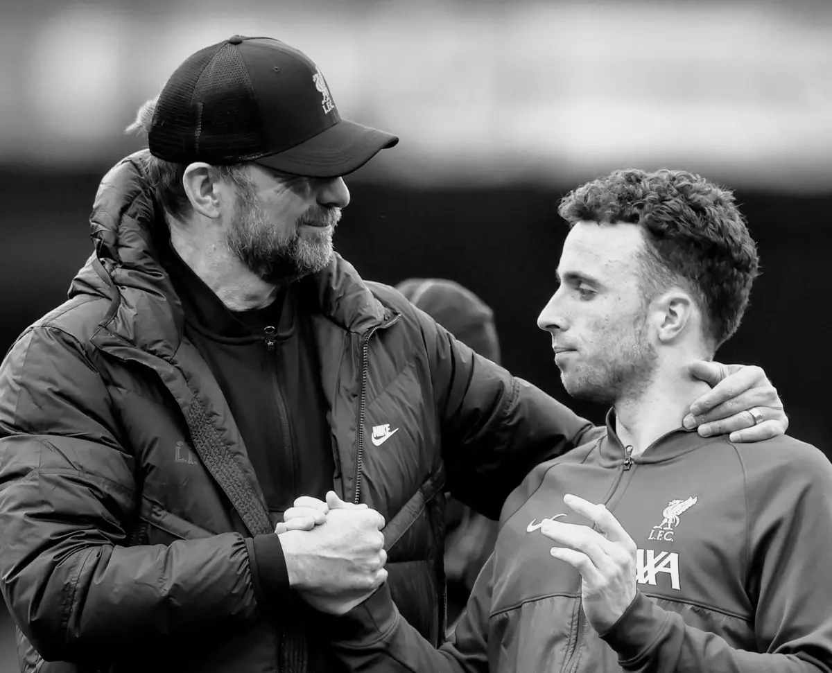 Jurgen Klopp treinou Diogo Jota no Liverpool