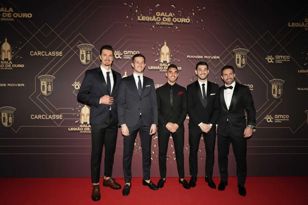 Plantel do Braga esteve presente na gala Legião de Ouro