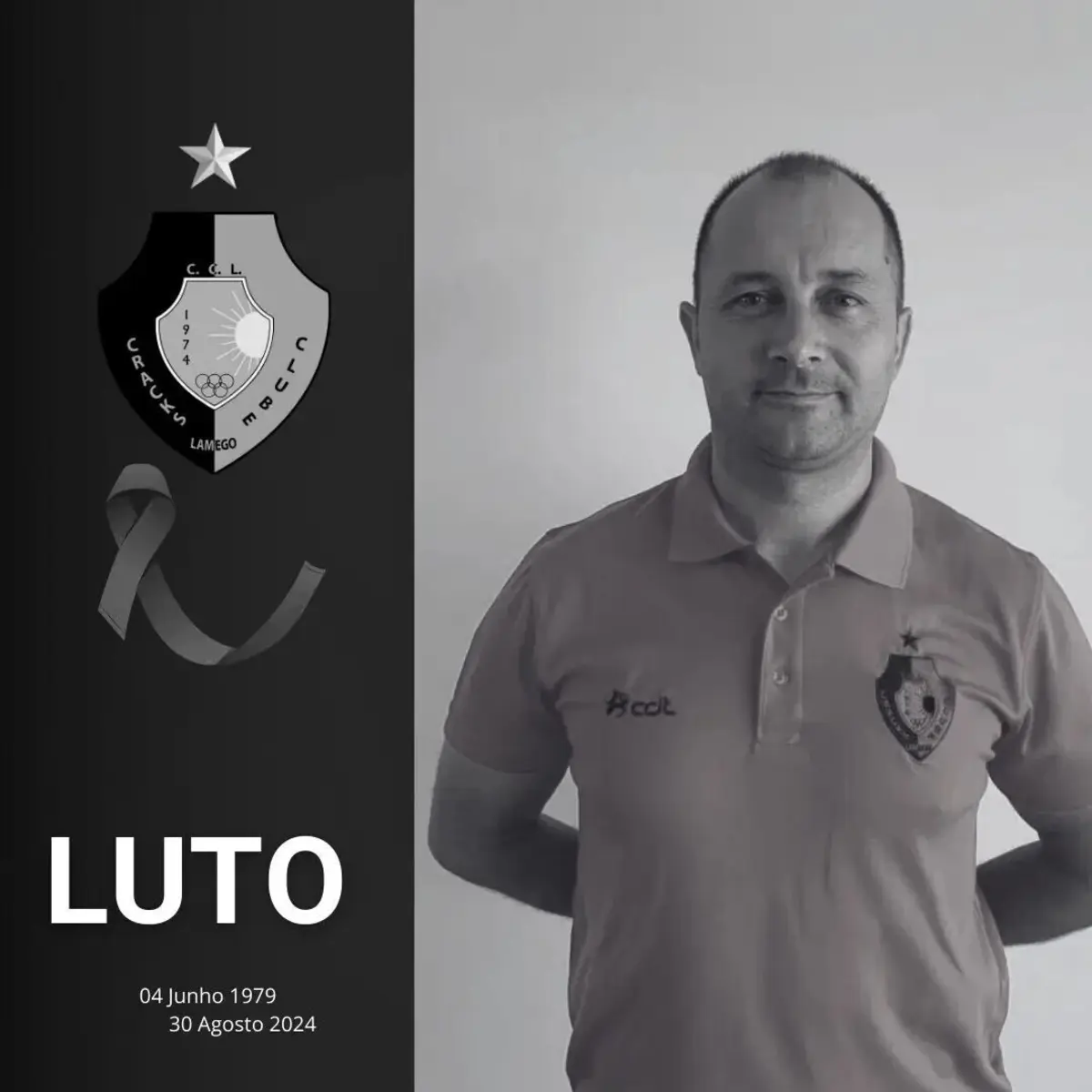 Cracks Clube de Lamego lamentou morte de Pedro Santos nas redes sociais