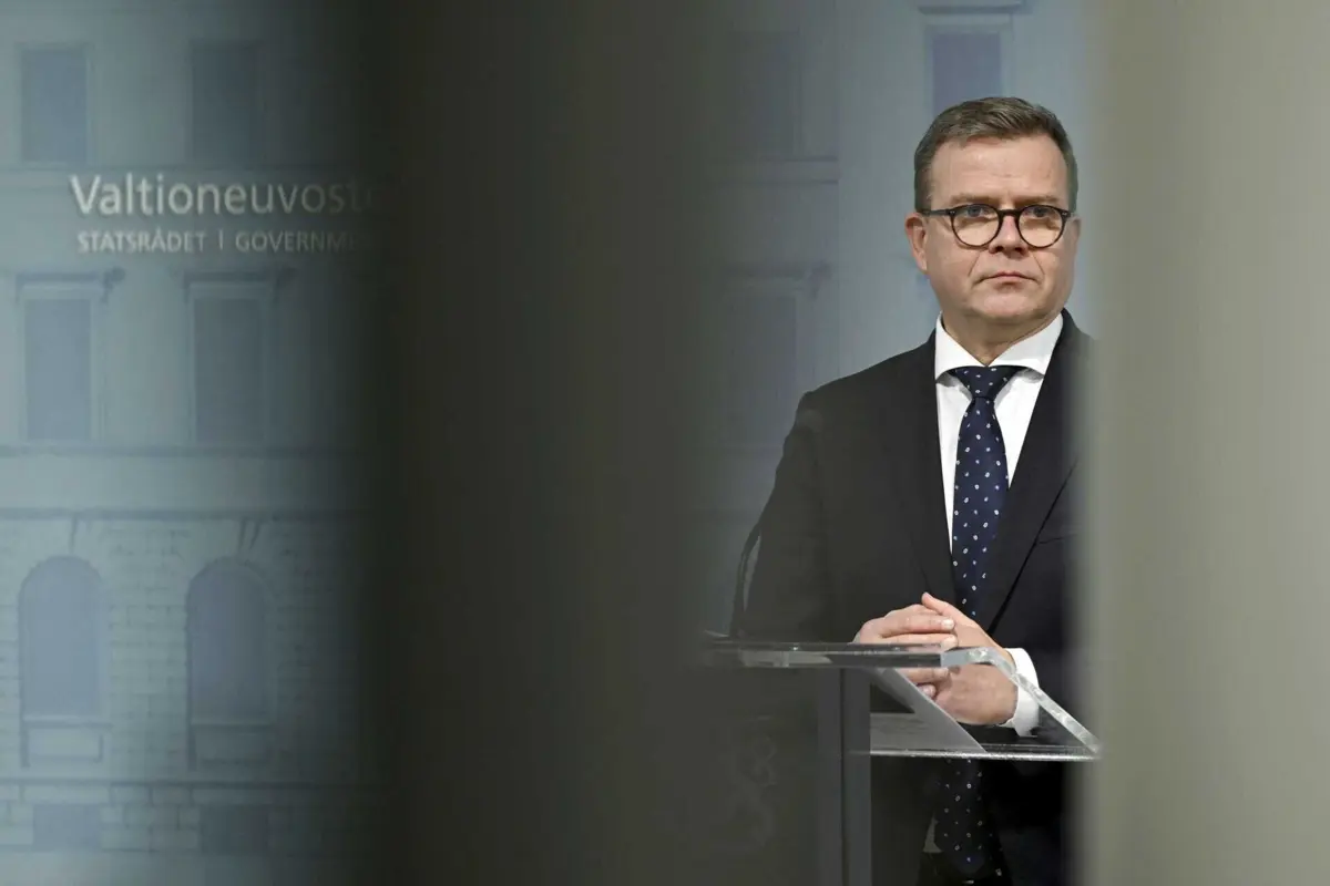 O primeiro-ministro finlandês, Petteri Orpo