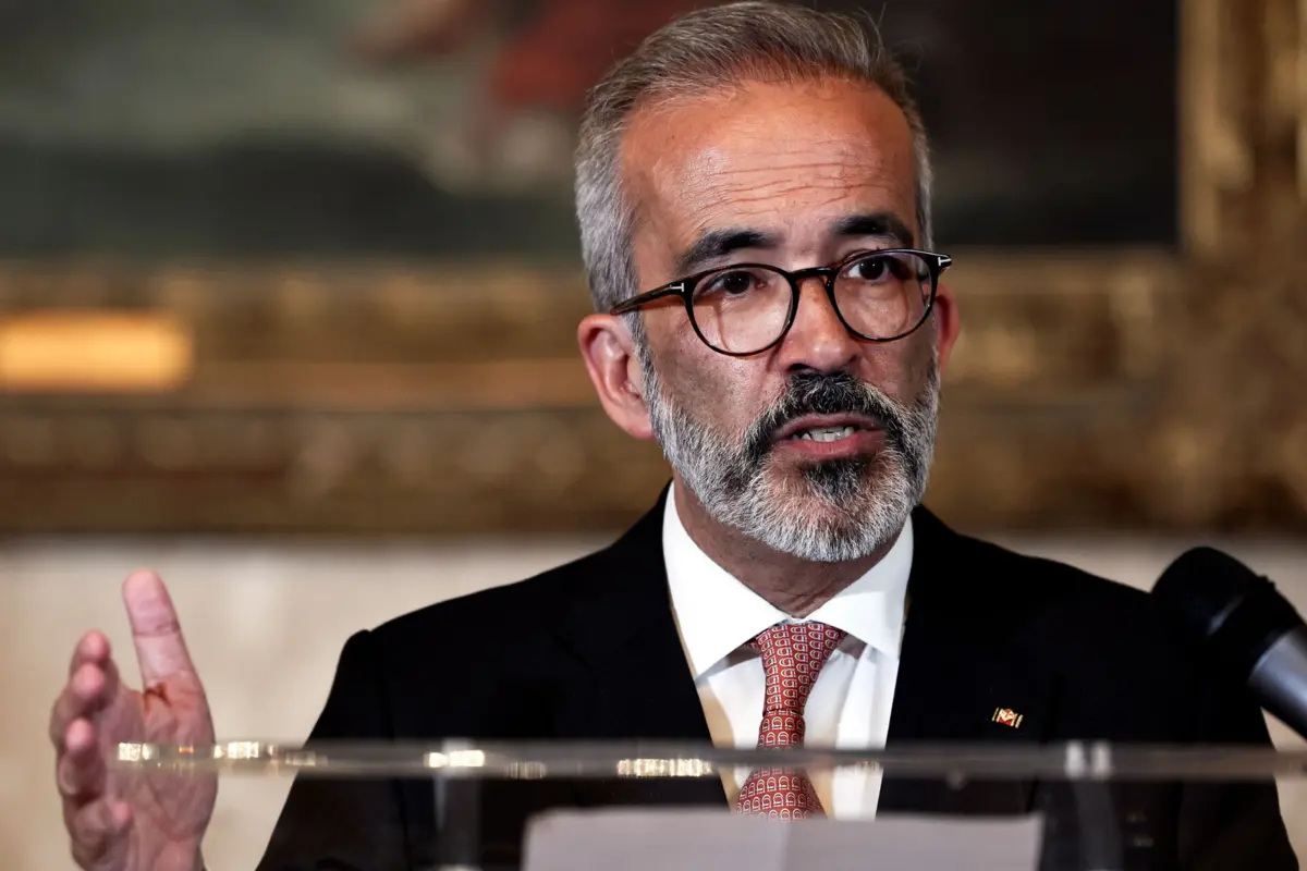 O chefe da diplomacia portuguesa Paulo Rangel