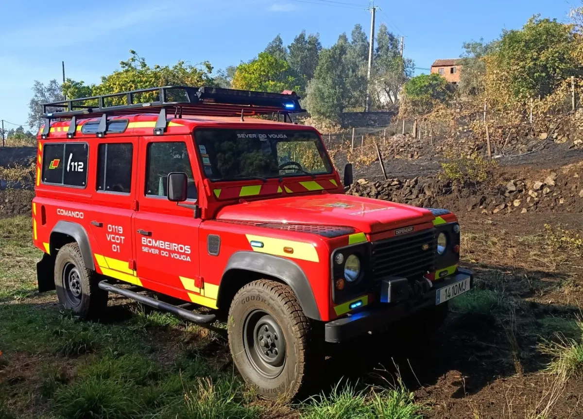 O incêndio eclodiu na Quinta da Mata, em Silveira