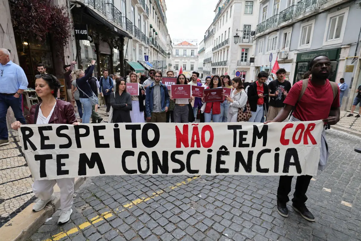 Manifestação contra o racismo em junho deste ano