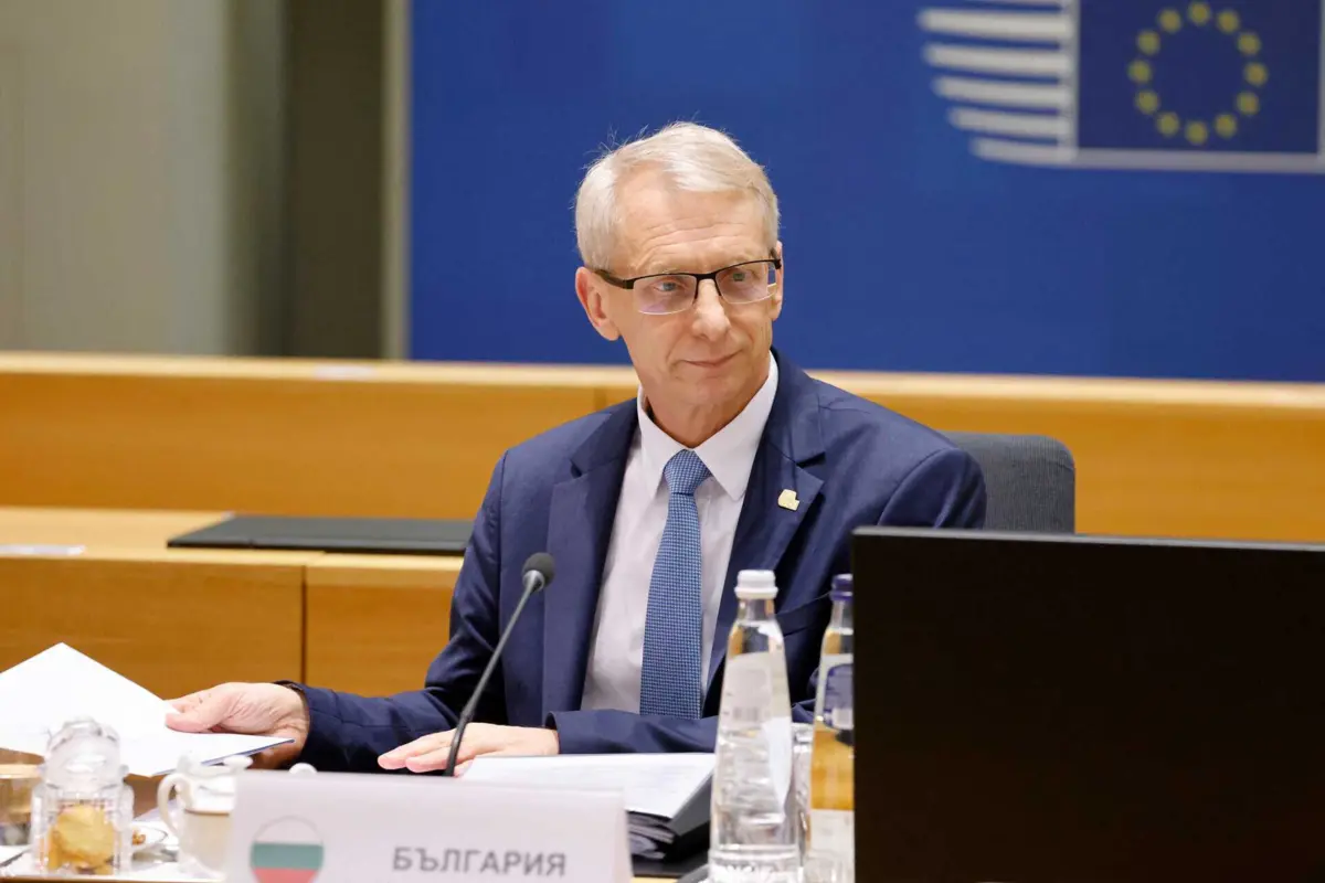 O primeiro-ministro búlgaro, Nikolai Denkov