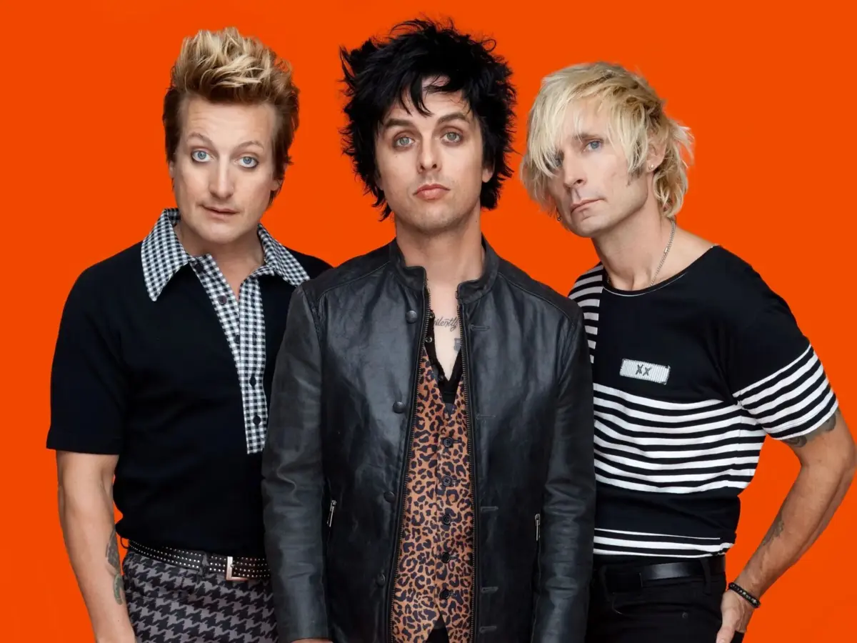 Green Day: Billie Joe Armstrong, Mike Dirnt e Tré Cool