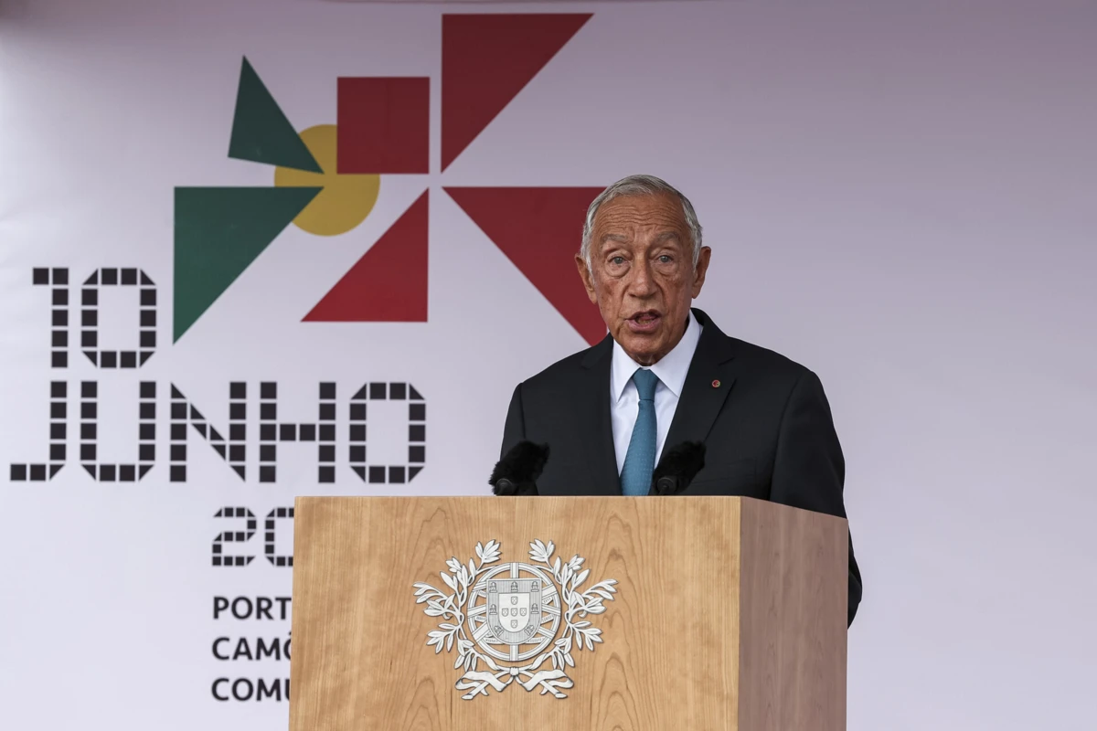 O Presidente da República, Marcelo Rebelo de Sousa, discursou na cerimónia militar comemorativa do Dia de Portugal