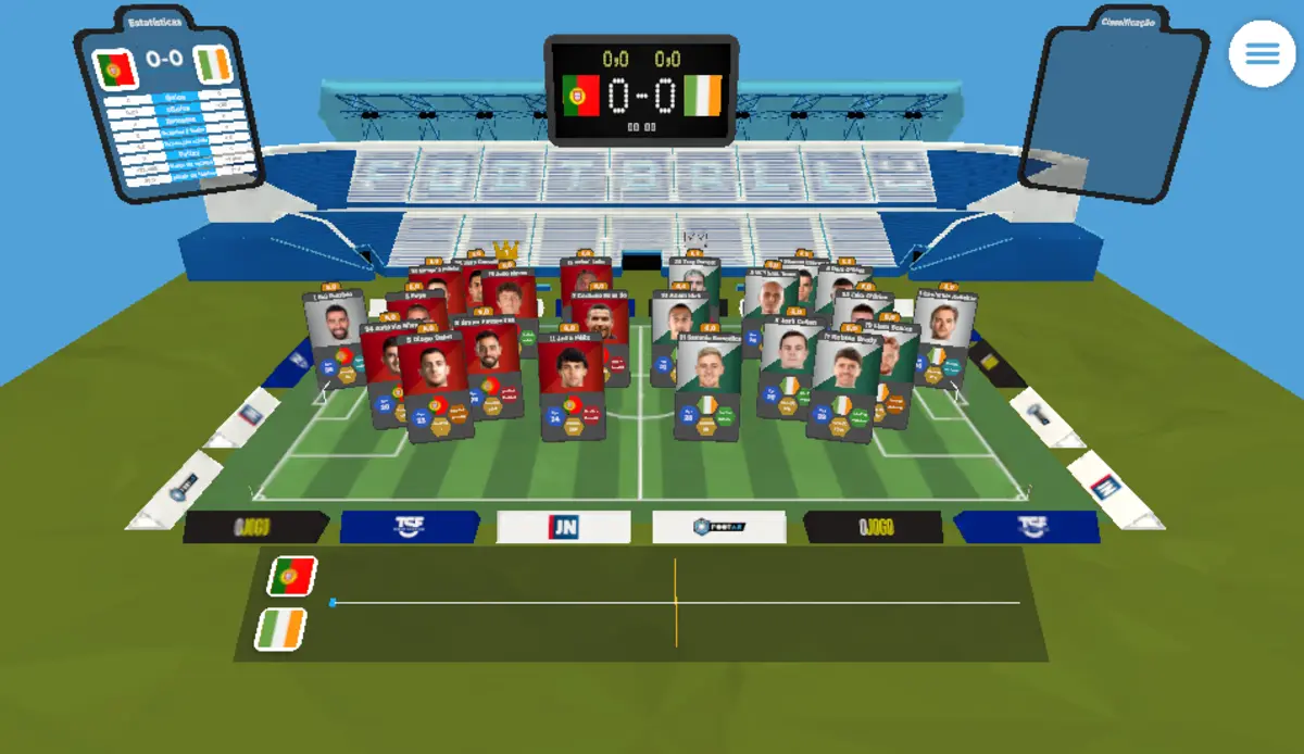 Imagem de contexto do artigo Acompanhe o Portugal-Irlanda em 3D e em direto