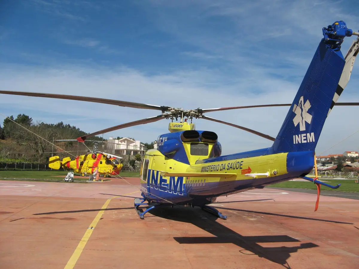 Um dos feridos foi transportado de helicóptero para a Guarda