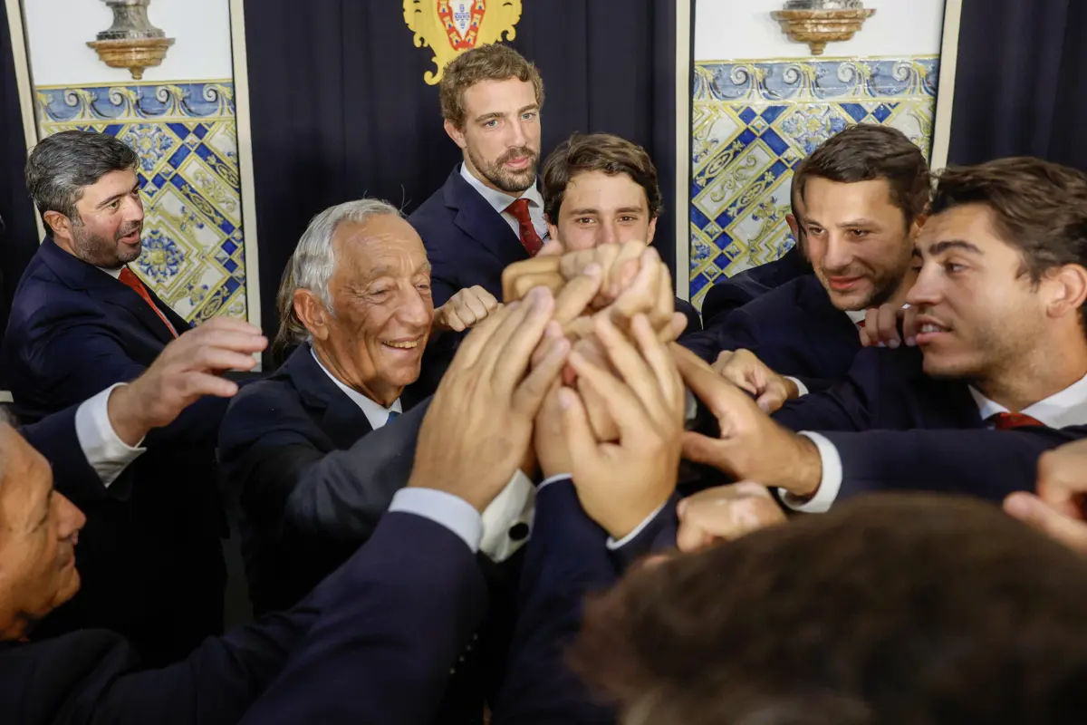 Marcelo Rebelo de Sousa salientou a prestação portuguesa no Campeonado do Mundo de râguebi