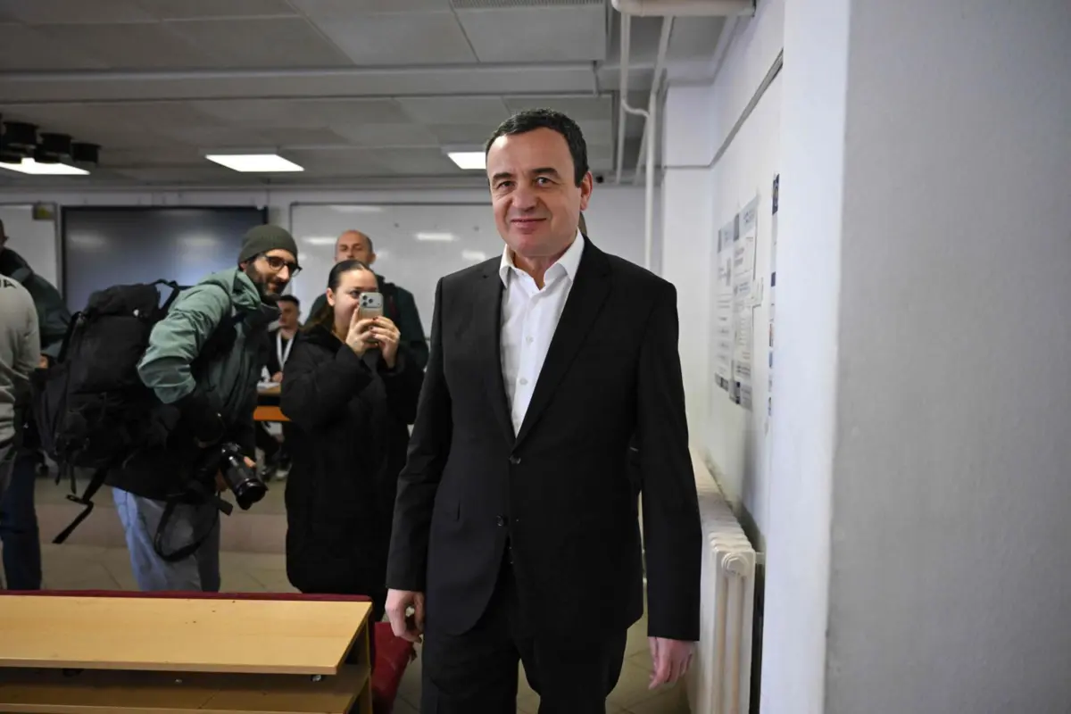 O primeiro-ministro do Kosovo, Albin Kurti